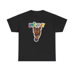 Playful Pet Unisex Heavy Cotton Tee, Fun Animal Lover T-Shirt, Gift for Pet Owners, Let's Play Design, Funny Cat Dog Tee, Playful Pet